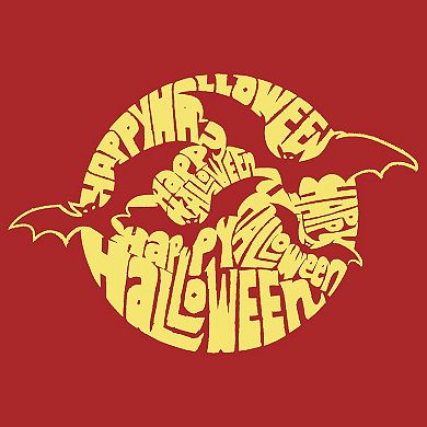 Large Word Art Tote Bag - Halloween Bats