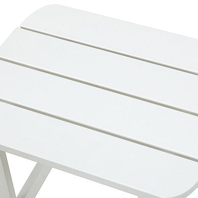 F.C Design Trivia Plastic Side Table: Durable, Waterproof, Lightweight, Perfect for Indoor and Outdoor Use