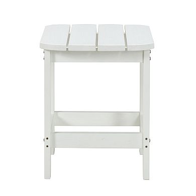 F.C Design Trivia Plastic Side Table: Durable, Waterproof, Lightweight, Perfect for Indoor and Outdoor Use