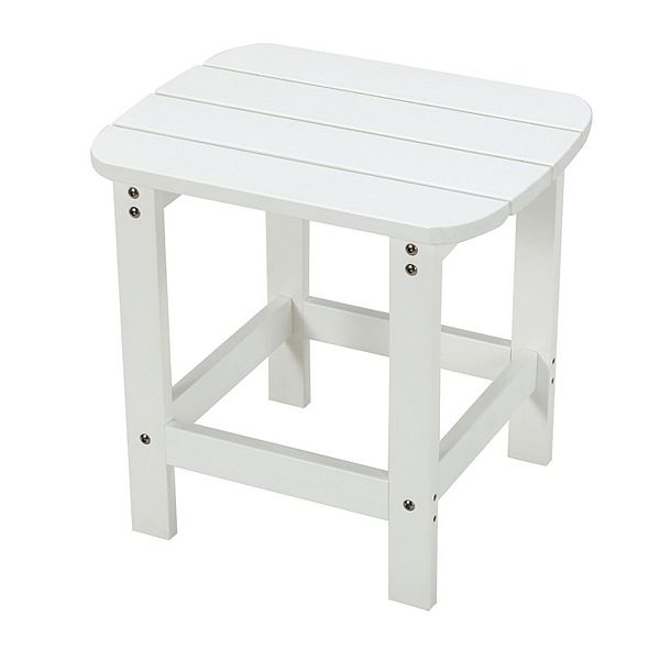 F.C Design Trivia Plastic Side Table Durable Waterproof Lightweight Perfect for Indoor and Outdoor Use