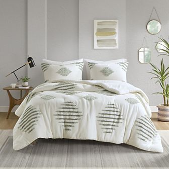 INK+IVY Tahli 3 pc Cotton Blend Chenille Comforter Set