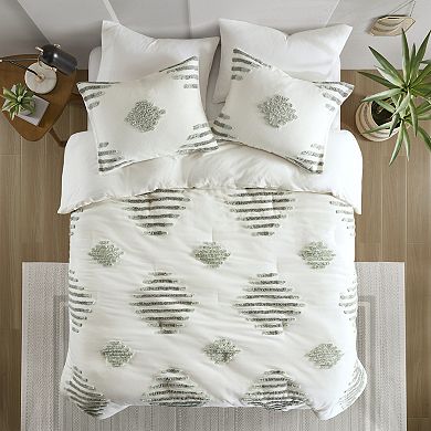 INK+IVY Tahli 3-Piece Cotton Blend Chenille Comforter Set