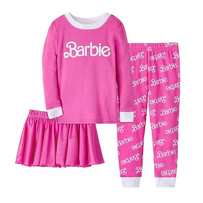 Toddler Girl Barbie® Snug-Fit Pajama Top, Pajama Pant