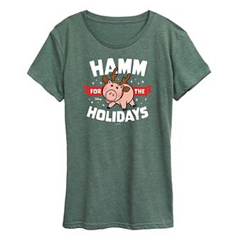 Disney / Pixar's Toy Story Women's Hamm For The Holidays Graphic Tee