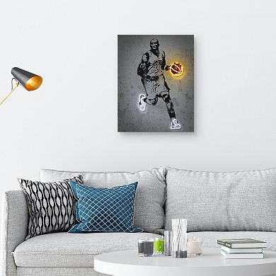 Kobe Bryant Basketball Dribble Canvas Wall Decor