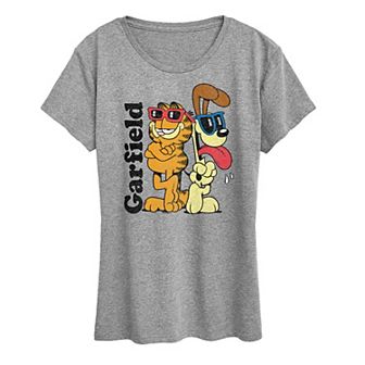Women's Garfield Odie Sunglasses Graphic Tee