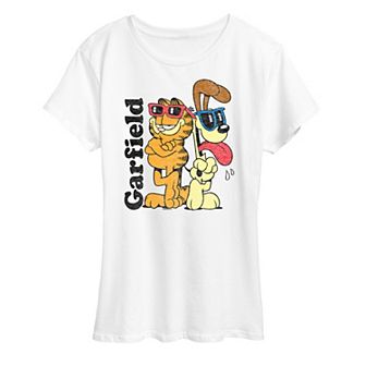 Women's Garfield Odie Sunglasses Graphic Tee