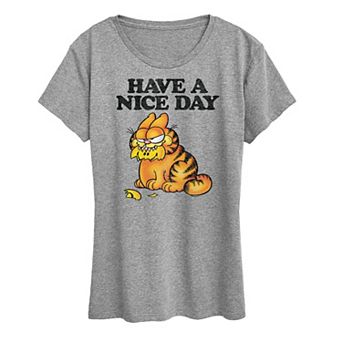 Women's Garfield Have A Nice Day Retro Graphic Tee