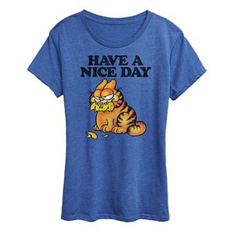 Women's Garfield Have A Nice Day Retro Graphic Tee