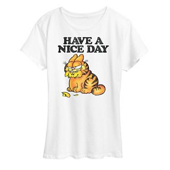 Women's Garfield Have A Nice Day Retro Graphic Tee