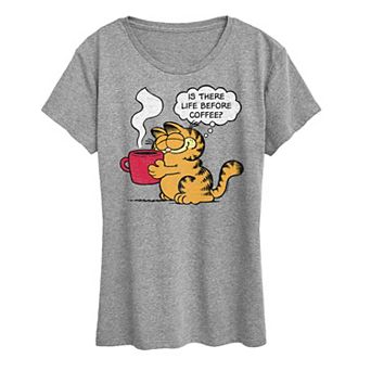 Women's Garfield Life Before Coffee Graphic Tee