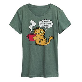 Women's Garfield Life Before Coffee Graphic Tee