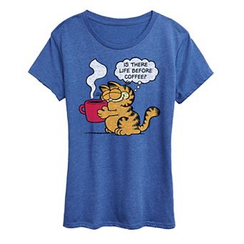 Women's Garfield Life Before Coffee Graphic Tee