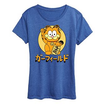 Women's Garfield Lucky Cat Graphic Tee
