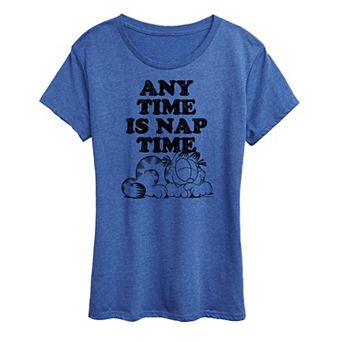 Women's Garfield Nap Sketch Graphic Tee