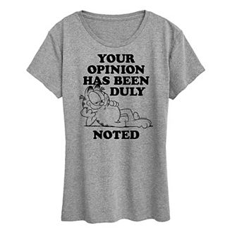 Women's Garfield Duly Noted Graphic Tee