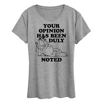 Women's Garfield Duly Noted Graphic Tee