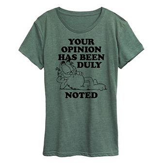 Women's Garfield Duly Noted Graphic Tee