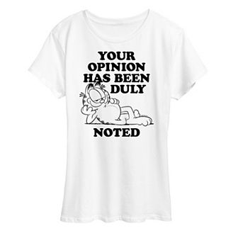Women's Garfield Duly Noted Graphic Tee