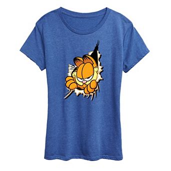 Women's Garfield Peeking Out Graphic Tee