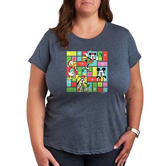 Disney's Mickey Mouse & Friends Plus Christmas Grid Graphic Tee