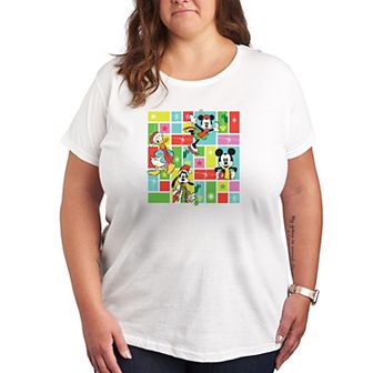Disney's Mickey Mouse & Friends Plus Christmas Grid Graphic Tee