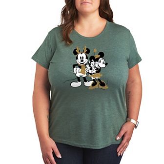 Disney's Mickey & Minnie Mouse Plus Sparkle Graphic Tee