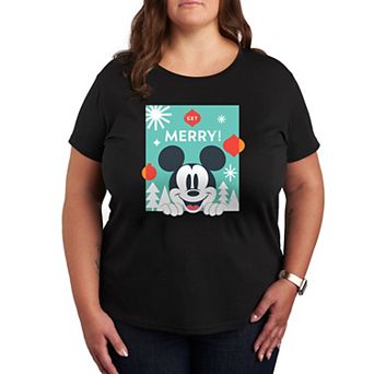 Disney's Mickey Mouse Plus Get Merry Graphic Tee
