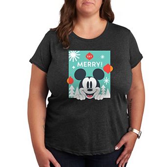 Disney's Mickey Mouse Plus Get Merry Graphic Tee