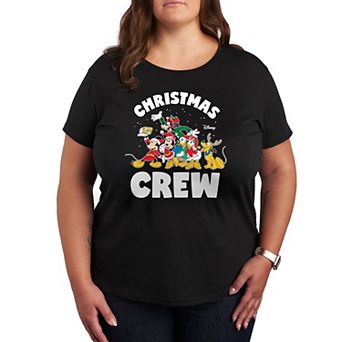 Disney's Mickey Mouse & Friends Plus Christmas Crew Graphic Tee