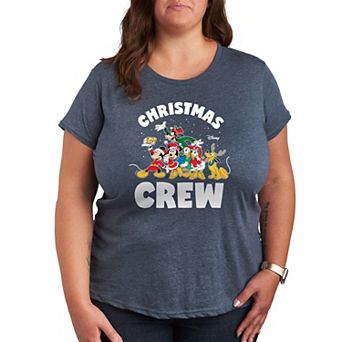 Disney's Mickey Mouse & Friends Plus Christmas Crew Graphic Tee