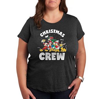 Disney's Mickey Mouse & Friends Plus Christmas Crew Graphic Tee