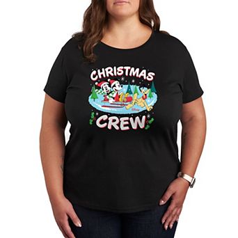 Disney's Mickey Mouse & Friends Plus Christmas Crew Graphic Tee