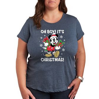 Disney's Mickey Mouse Plus Oh Boy It's Christmas Graphic Tee