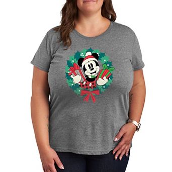 Disney's Mickey Mouse Plus Wreath Graphic Tee