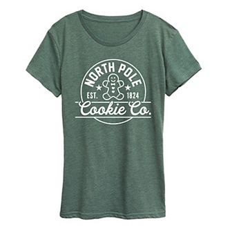 Women's North Pole Cookie Graphic Tee