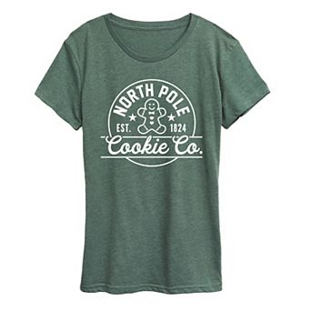 Women's North Pole Cookie Graphic Tee