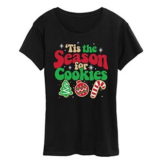 Women's Tis The Season For Cookies Graphic Tee