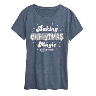 Women's Baking Christmas Magic Graphic Tee