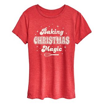 Women's Baking Christmas Magic Graphic Tee