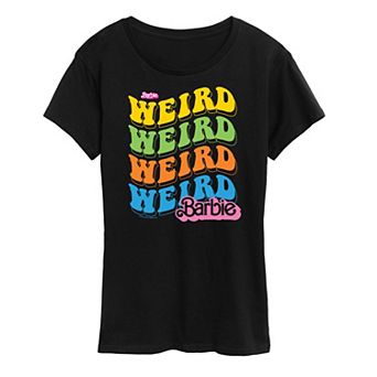 Women's Barbie The Movie Weird Stack Graphic Tee