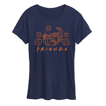 Women's Friends Logo With Cornucopia Graphic Tee