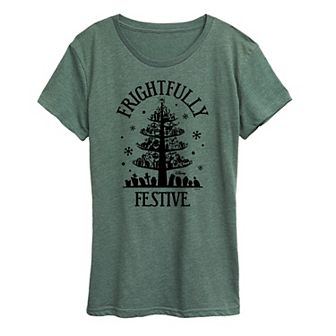 Disney's Nightmare Before Christmas Women's Frightfully Festive Graphic Tee