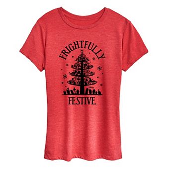 Disney's Nightmare Before Christmas Women's Frightfully Festive Graphic Tee