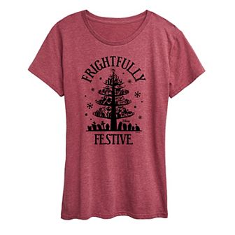 Disney's Nightmare Before Christmas Women's Frightfully Festive Graphic Tee
