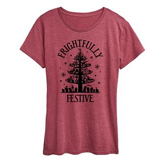 Disney's Nightmare Before Christmas Women's Frightfully Festive Graphic Tee