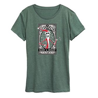 Disney's Nightmare Before Christmas Women's Scary And Bright Graphic Tee