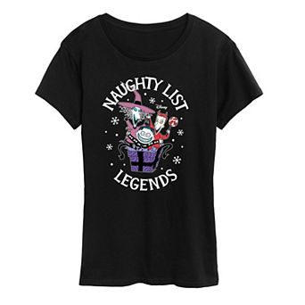 Disney's Nightmare Before Christmas Women's Naughty List Legends Graphic Tee