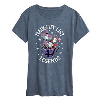 Disney's Nightmare Before Christmas Women's Naughty List Legends Graphic Tee