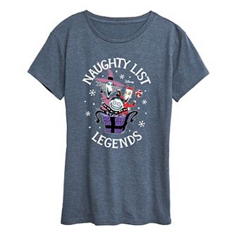 Disney's Nightmare Before Christmas Women's Naughty List Legends Graphic Tee
